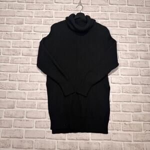 Wilfred Free 100% Wool Turtleneck Long Sweater Black Women's S